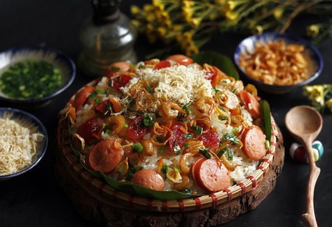 Hướng dẫn nấu xôi mặn thập cẩm dẻo rền